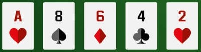 High Card texas holdem poker hand