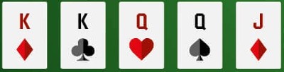 Two Pair Texas Holdem poker hand