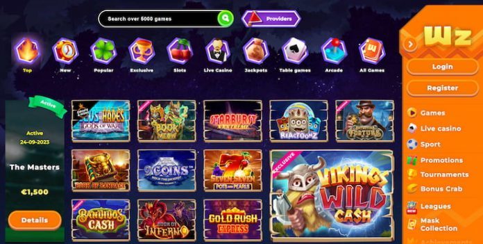 Wazamba Casino homepage Australia