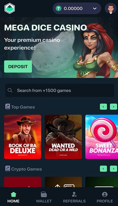 mega dice casino app for online gambling in Australia
