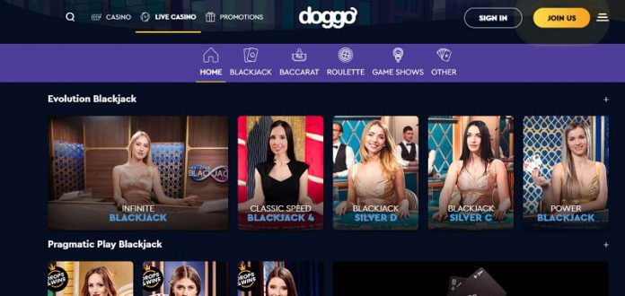 Doggo Casino Live Dealer Games 