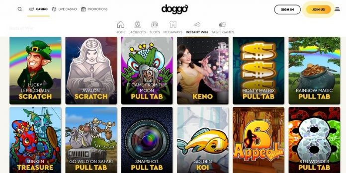 Innovative new games at Doggo Casino