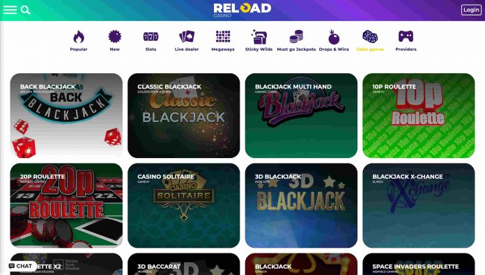 Reload Casino Blackjack