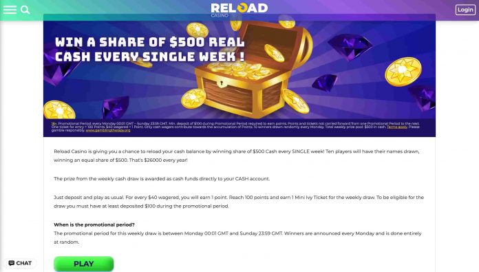 Reload Casino Rewards