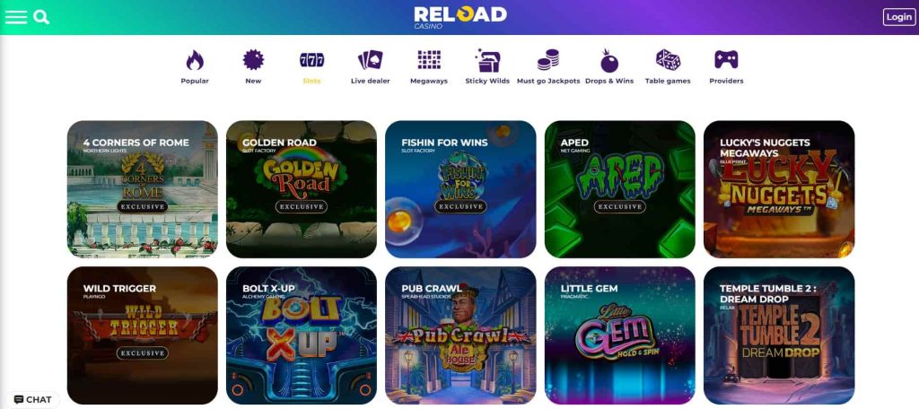 reload casino slots 1