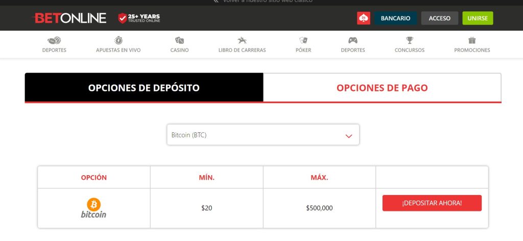 deposita betonline