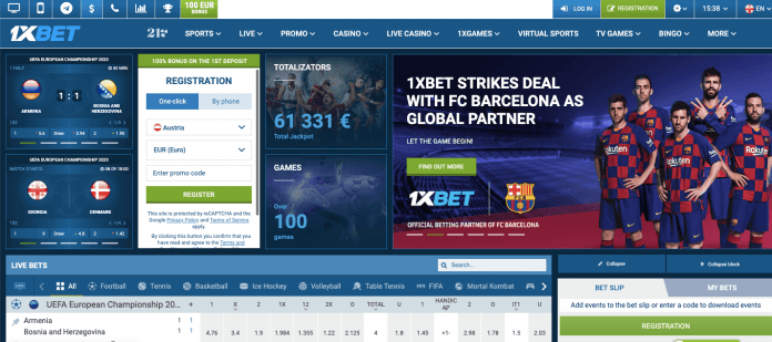 1xbet homepage