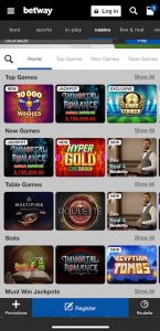betway casino app india
