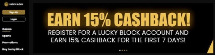 Cashback at Lucky Block
