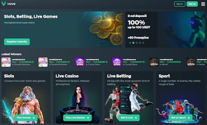 VAVE – Gloednieuw online casino met of zonder licentie
