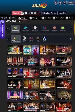 Live casino apps Jiliko 1