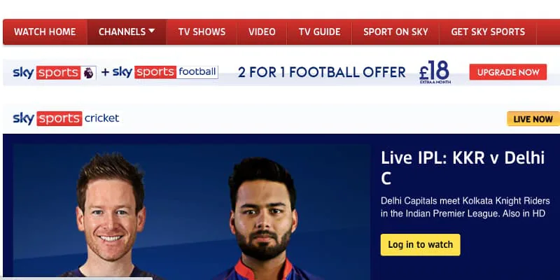 Sky Sports IPL cricket stream