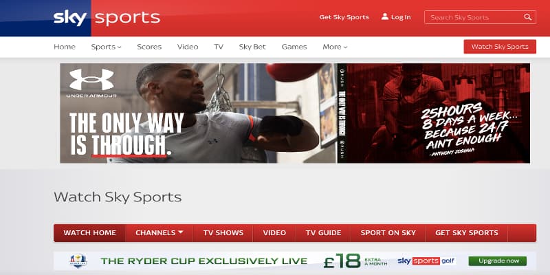 Sky Sports live stream package deals