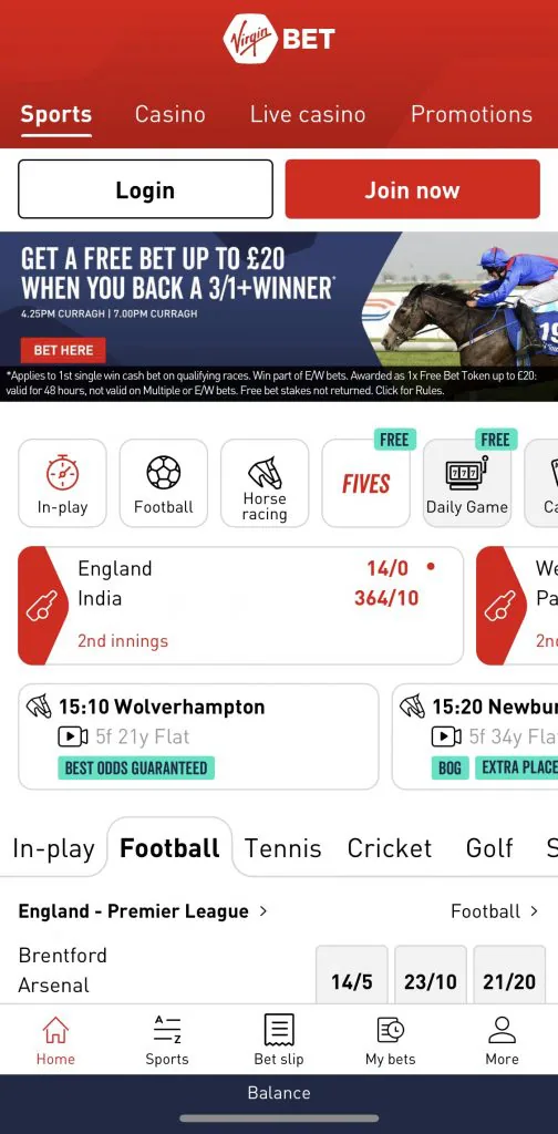 Virgin Bet - An Up-and-Coming Football Betting App