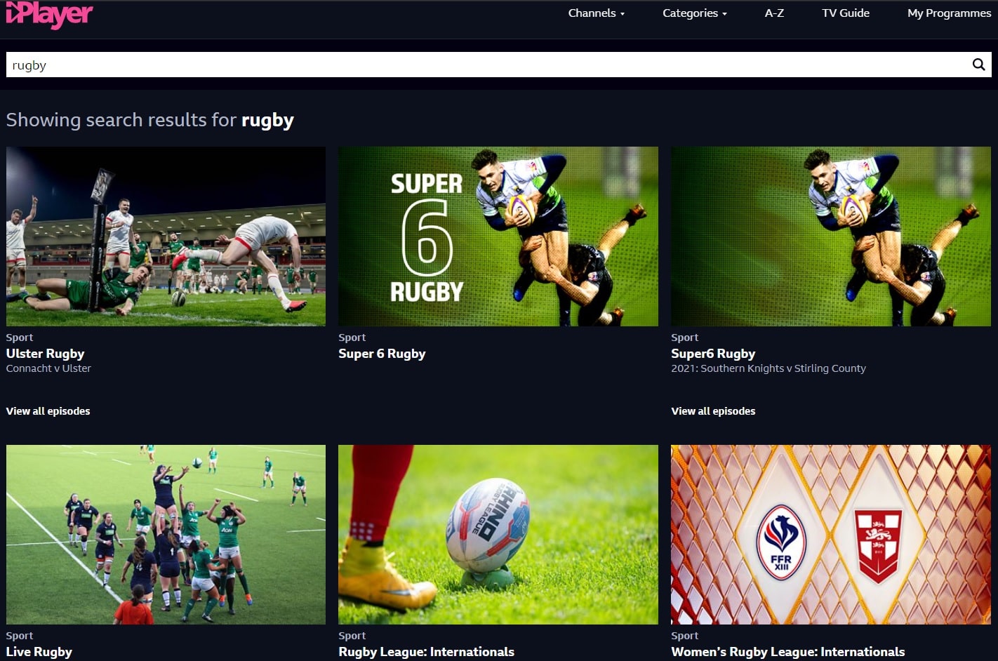 BBC iPlayer rugby streaming sites min