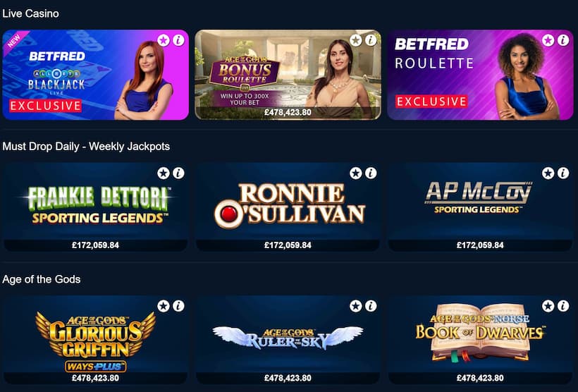 Betfred Casino Games 1