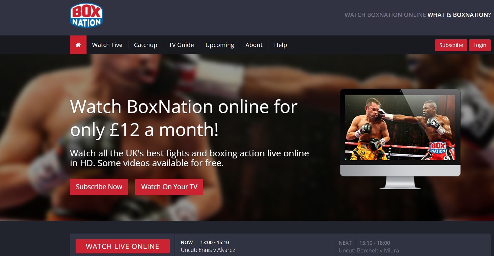 BoxNation boxing streaming sites min
