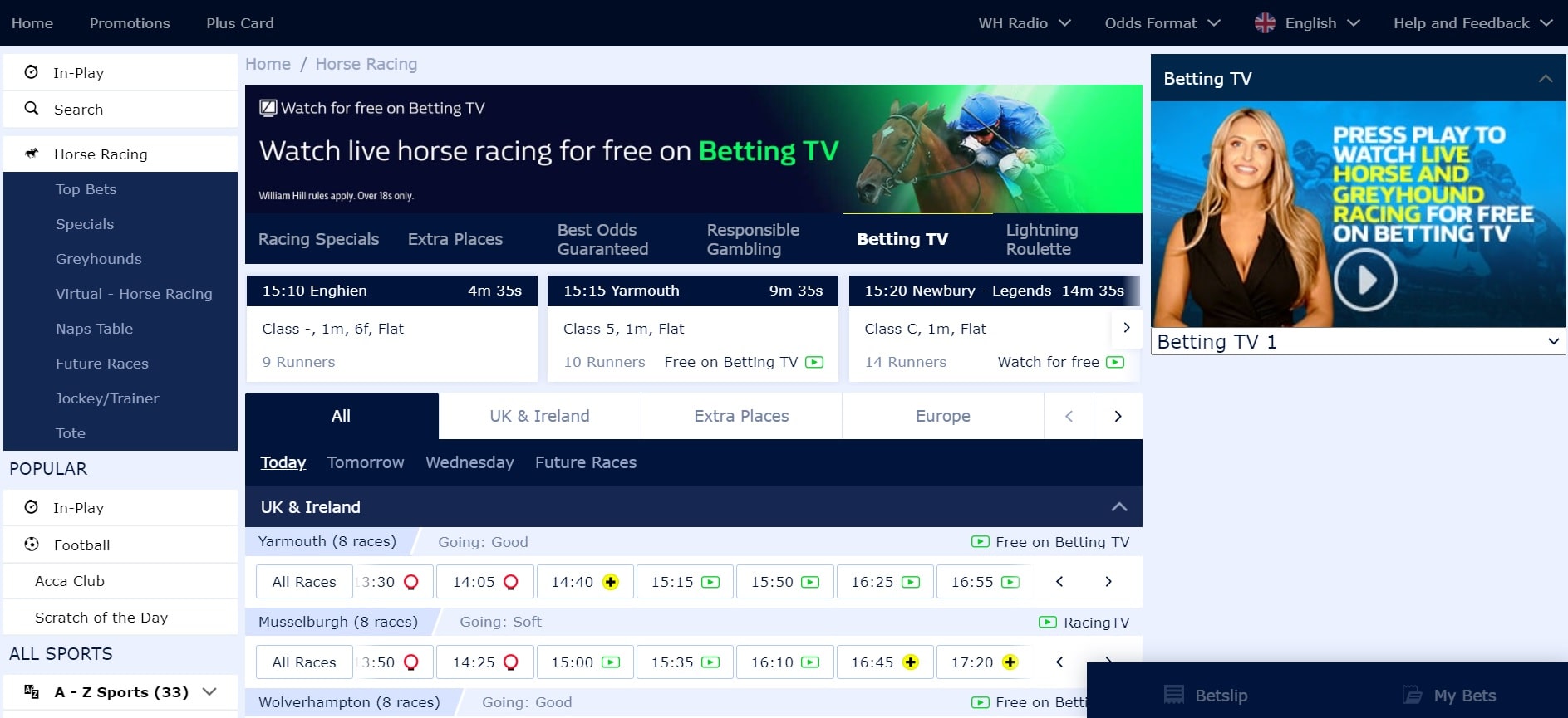 William Hill live horse racing streaming sites min