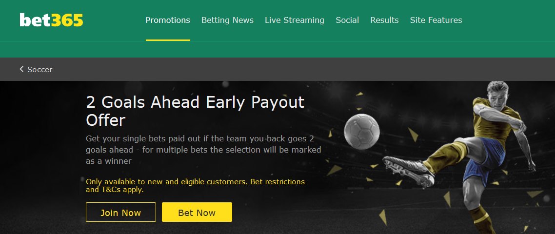 bet365 early payout