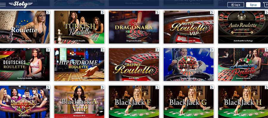 live casino sites sloty games