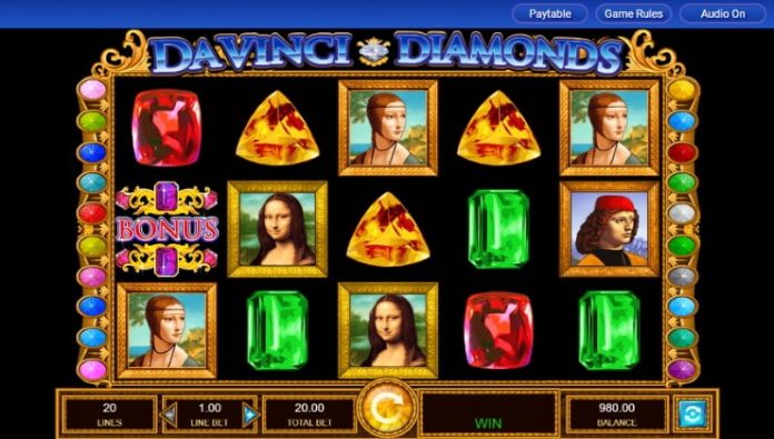 Da Vinci Diamonds slot release from IGT