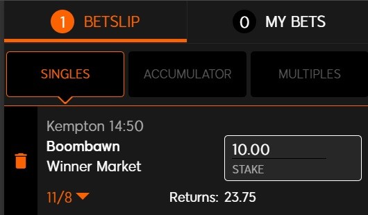 Boombawn is NB to our horse racing NAP of the day for 16 October 2022