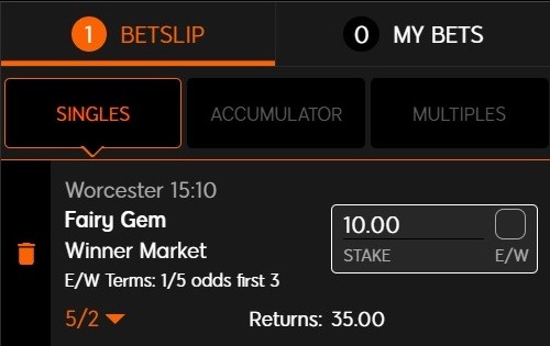 Fairy Gem is NB to our horse racing NAP of the day for 19 October 2022