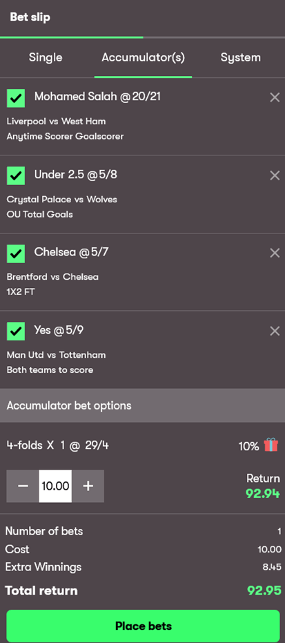 acca 10 bet new
