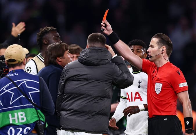 Conte Sent Off Spurs Sporting
