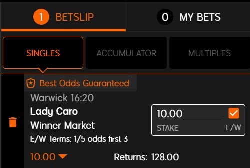 NB to our horse racing NAP of the day for 1 November 2022 is Lady Caro