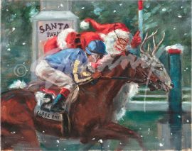 Horse Racing Christmas Santa Boxing Day