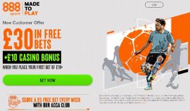 888sport offers free bets to new and existing customers
