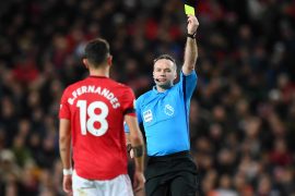 Crystal Palace vs Manchester United Yellow Card