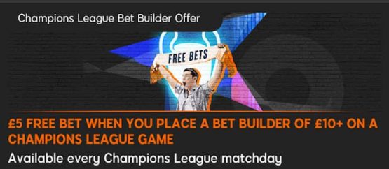 888 sport Champions League Bet Builder Offer