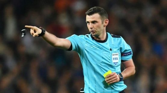 Michael Oliver UCL Yellow Cards 1