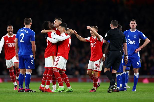 Everton lose Arsenal