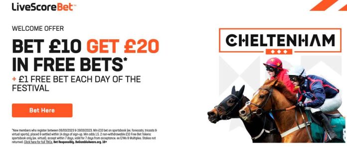 LiveScore Bet Cheltenham Offer: Get £1 Cheltenham Free Bet