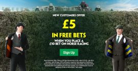 Paddy Power Grand National Free Bet Offer - Bet £10 Get A £5 Free Bet