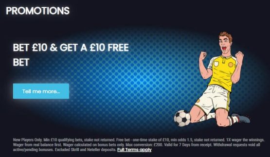 Tebwin Bet £10 Get £10 Betting Offer