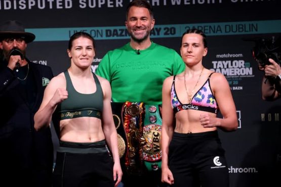 Chantelle Cameron vs Katie Taylor 2 Weigh-In