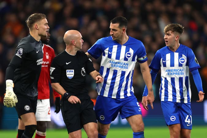 Lewis Dunk Red Card