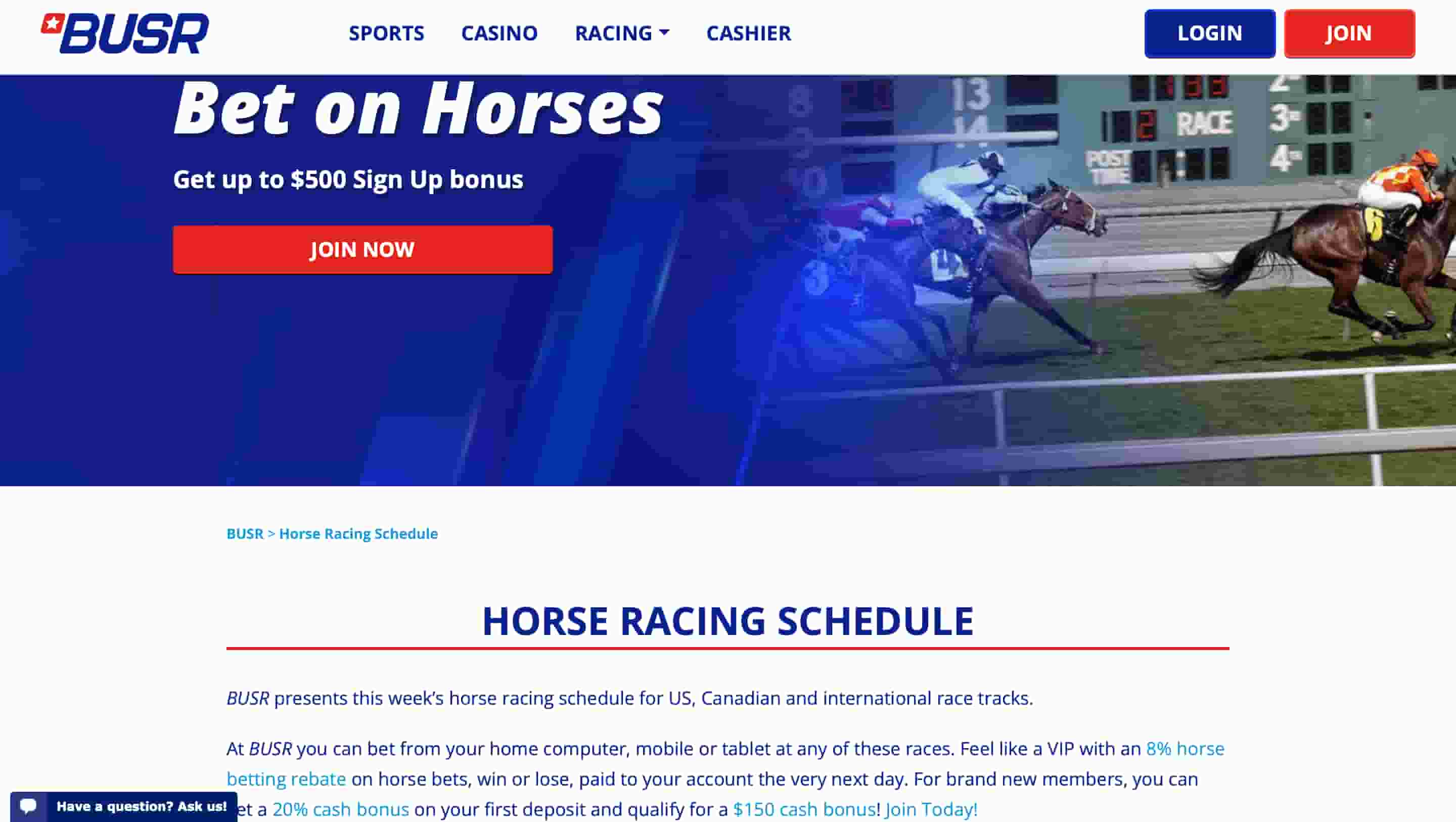 BUSR Horse Racing