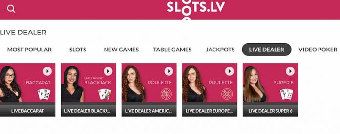 SlotsLV Live Dealer Games