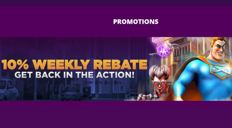 Super Slots Weekly Rebate Bonus
