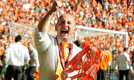 Ian Holloway after Blackpool's promotion