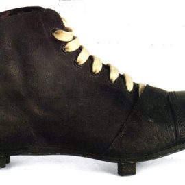 The first football boot