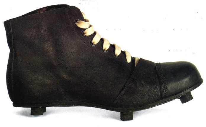The first football boot
