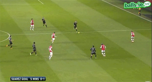 Suarez goal vs Arsenal - how are they even in the Premier League?