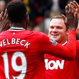 Danny Welbeck and Wayne Rooney