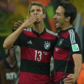 Manchester United Transfer: Muller scores for Germany during the World Cup